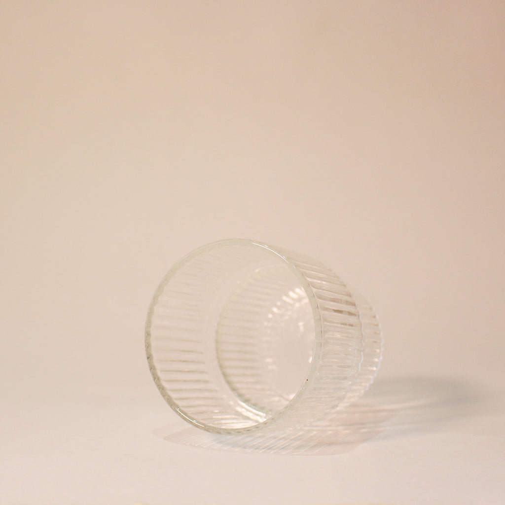 Vaso Rayas + sorbito vidrio