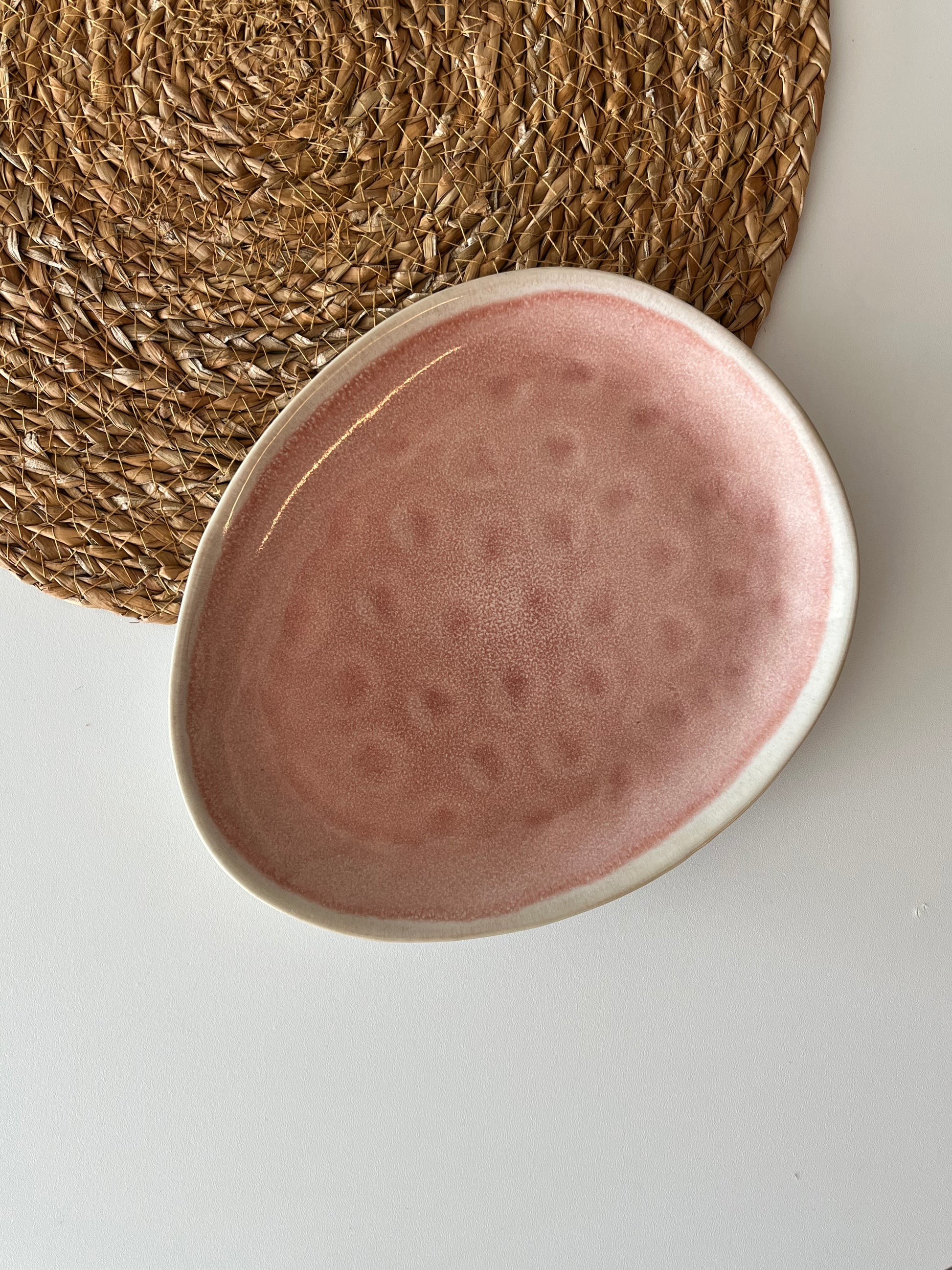 Plato Frutilla cerámica