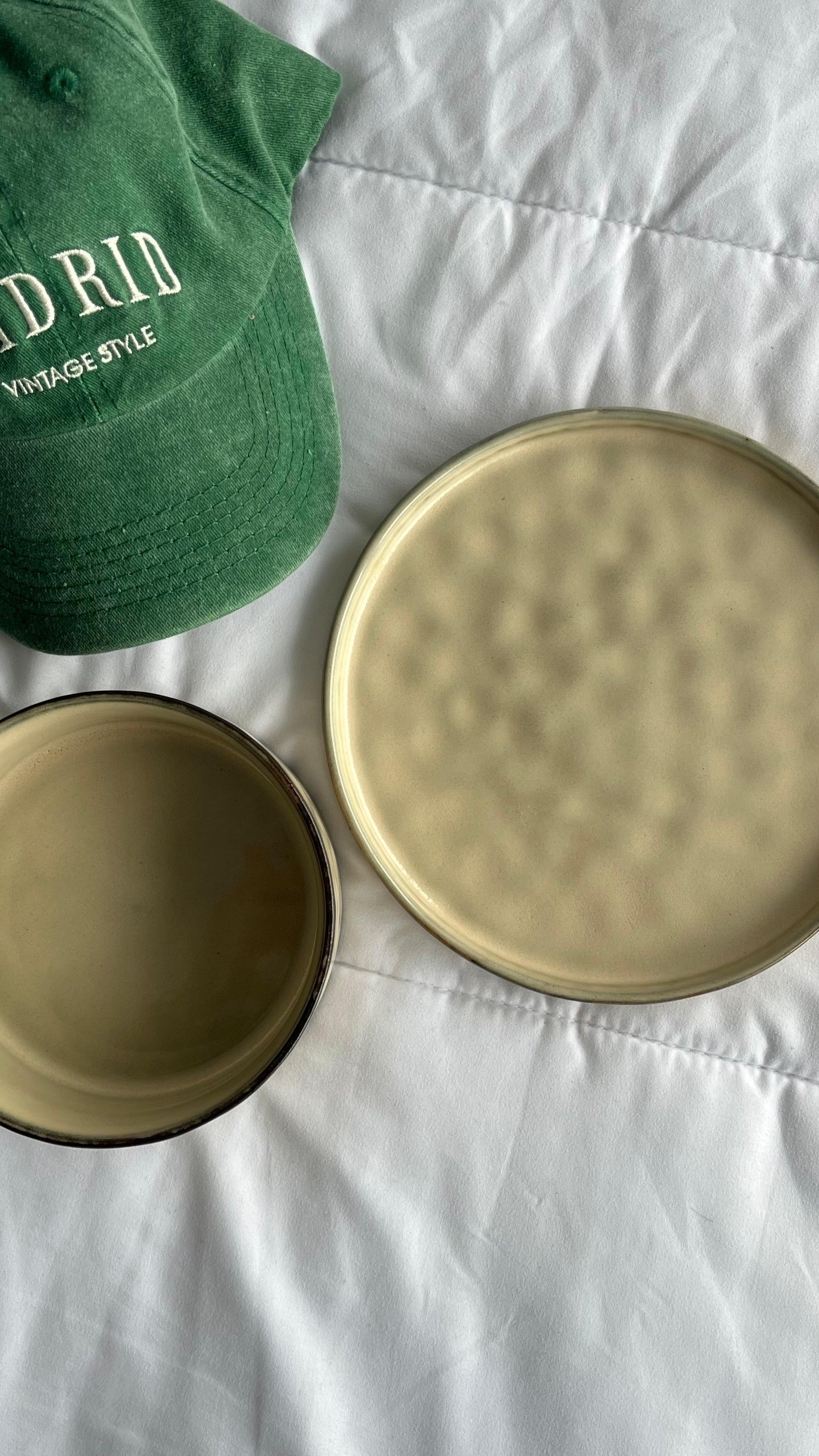 Set Mónaco: plato cerámica + bowl cerámica